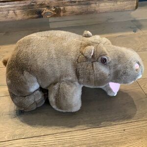 America Wego 19” Realistic Hippopotamus Plush Stuffed Animal Toy